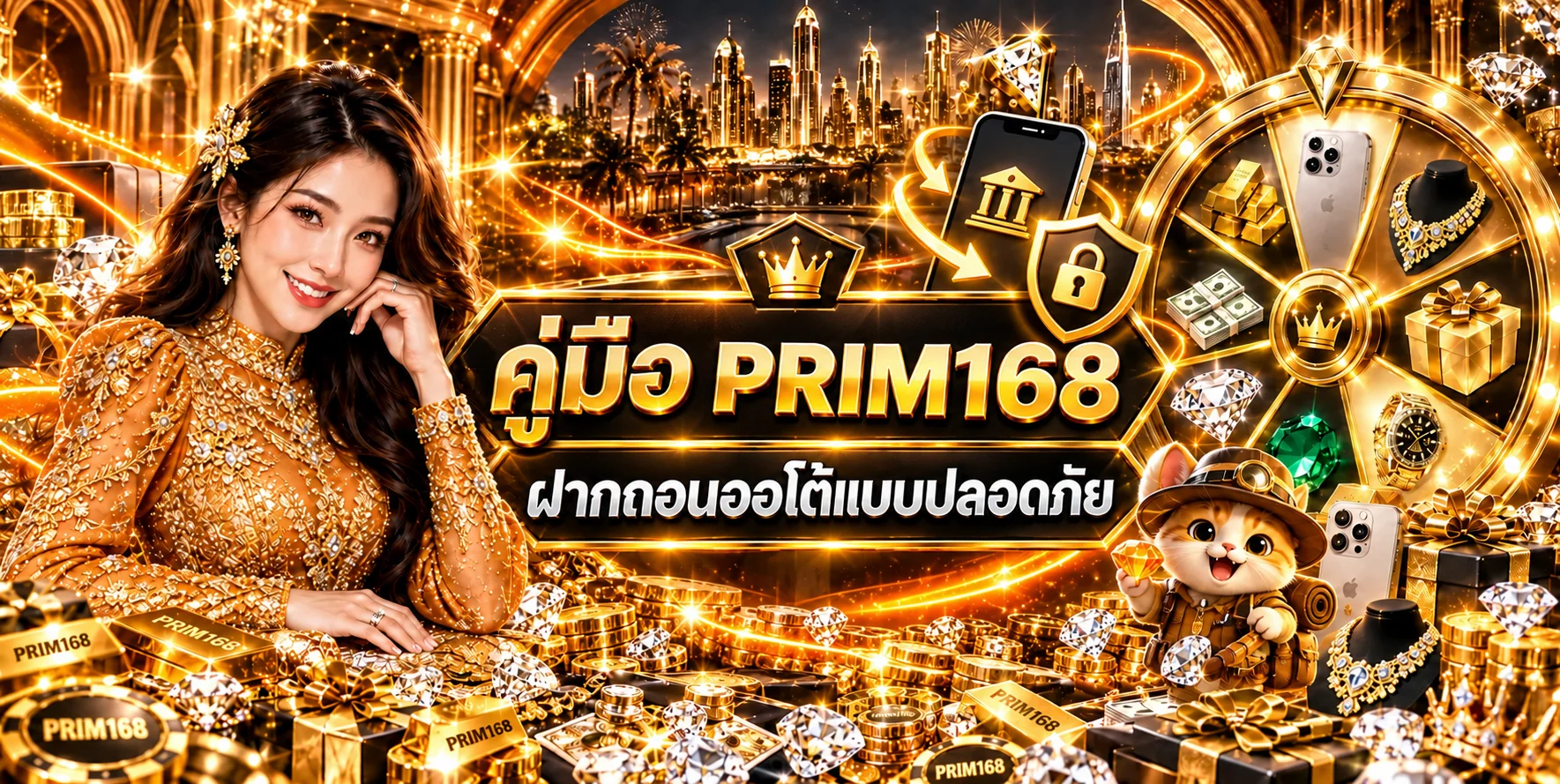 PRIM168 ฝากถอนออโต้ คู่มือทำรายการปลอดภัย